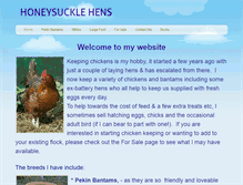 Tablet Screenshot of honeysucklehens.weebly.com
