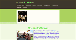 Desktop Screenshot of mrsmareksmonkeys.weebly.com