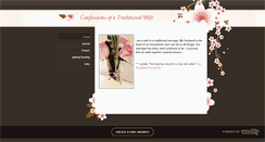 Desktop Screenshot of confessionsofatraditionalwife.weebly.com