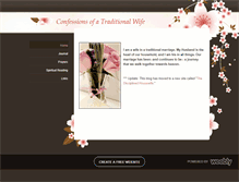 Tablet Screenshot of confessionsofatraditionalwife.weebly.com