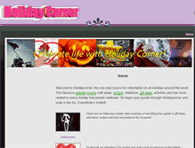 Tablet Screenshot of holidaycorner.weebly.com