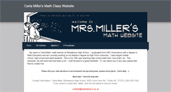 Desktop Screenshot of millersmath.weebly.com