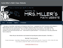 Tablet Screenshot of millersmath.weebly.com