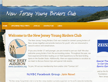 Tablet Screenshot of njyoungbirders.weebly.com