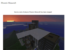 Tablet Screenshot of phoenix-minecraft.weebly.com