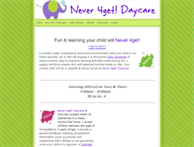 Tablet Screenshot of never4getdaycare.weebly.com