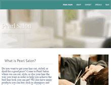 Tablet Screenshot of pearlsalon.weebly.com