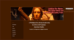 Desktop Screenshot of justicefornonewebquest.weebly.com