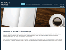 Tablet Screenshot of mrmacphysics.weebly.com