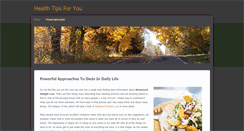 Desktop Screenshot of healthtipforyou.weebly.com