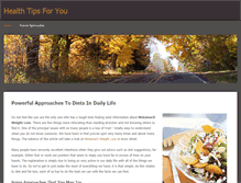 Tablet Screenshot of healthtipforyou.weebly.com