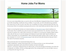 Tablet Screenshot of homejobsformoms.weebly.com