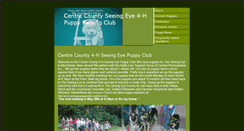 Desktop Screenshot of centrecountypuppyclub.weebly.com