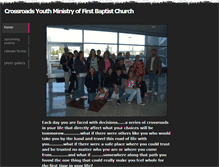 Tablet Screenshot of crossroadsyouthministry.weebly.com
