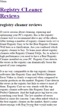 Mobile Screenshot of myregistrycleaner.weebly.com