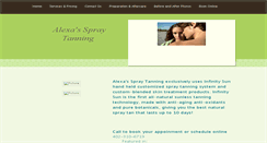 Desktop Screenshot of alexasspraytanning.weebly.com