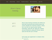 Tablet Screenshot of alexasspraytanning.weebly.com