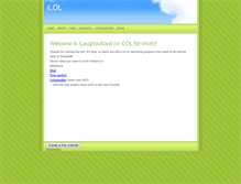 Tablet Screenshot of ilaughoutloud.weebly.com