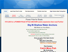 Tablet Screenshot of power-poles-for-boats.weebly.com