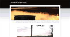 Desktop Screenshot of haliburtoncottageforrent.weebly.com
