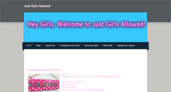 Desktop Screenshot of justgirlsallowed.weebly.com