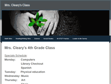 Tablet Screenshot of clearysclass.weebly.com