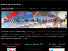 Tablet Screenshot of elementaryvisualart.weebly.com