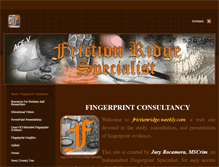 Tablet Screenshot of frictionridge.weebly.com
