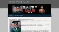 Desktop Screenshot of lilwaynethacarterivleaked.weebly.com