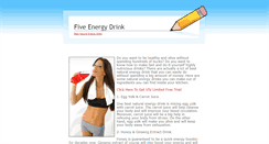 Desktop Screenshot of best-natural-energy-drink.weebly.com