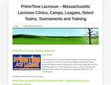 Tablet Screenshot of primetimelacrosse.weebly.com