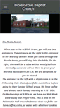 Mobile Screenshot of biblegrovebaptistchurch.weebly.com