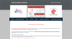 Desktop Screenshot of littleducklingschildcare.weebly.com