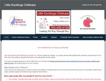 Tablet Screenshot of littleducklingschildcare.weebly.com