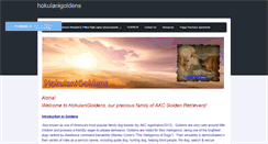 Desktop Screenshot of hokulanigoldens.weebly.com