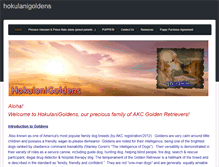 Tablet Screenshot of hokulanigoldens.weebly.com