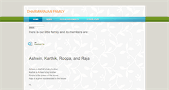 Desktop Screenshot of dharmarajanfamily.weebly.com