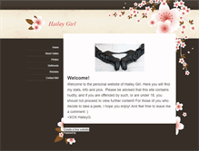 Tablet Screenshot of haileygirl.weebly.com