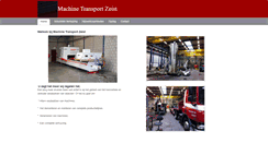 Desktop Screenshot of machinetransportzeist.weebly.com