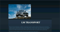 Desktop Screenshot of lmtransport.weebly.com