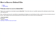 Tablet Screenshot of howtorecoverdeletedfiles.weebly.com