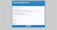 Desktop Screenshot of free-gb-credits.weebly.com