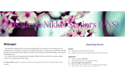 Desktop Screenshot of pasadenanikkeiseniors.weebly.com