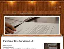 Tablet Screenshot of paralegaltitleservices.weebly.com