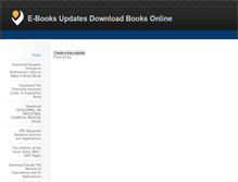 Tablet Screenshot of ebooksupdatess.weebly.com