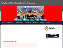 Tablet Screenshot of partyradiomix.weebly.com