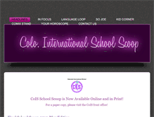 Tablet Screenshot of coisschoolscoop.weebly.com