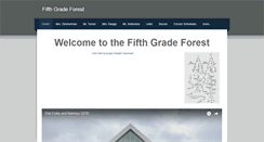 Desktop Screenshot of fifthgradeforest.weebly.com