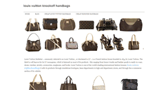 Desktop Screenshot of louisvuittonknockoffhandbags.weebly.com