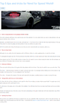 Mobile Screenshot of needforspeedworldtricks.weebly.com